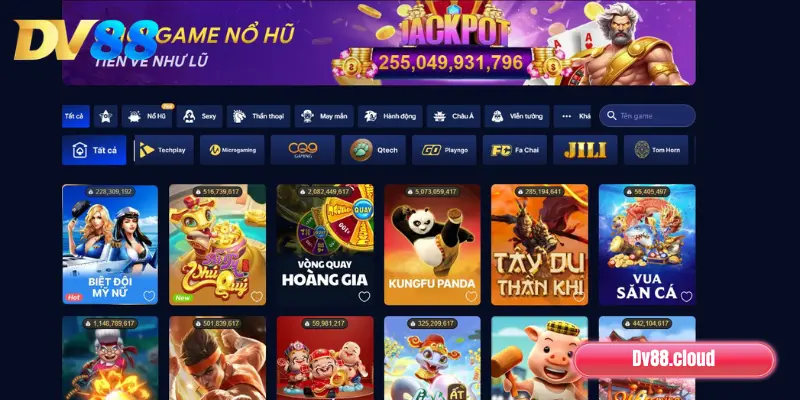 Kho game nổ hũ DV88 siêu hot trong năm 2025