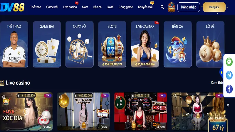 DV88 – Thương hiệu dẫn đầu thị trường cá cược châu Á