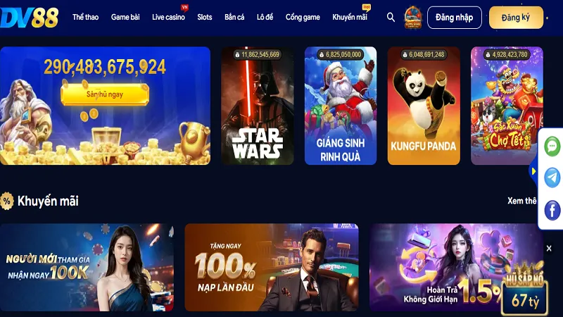 Hệ sinh thái giải trí DV88 đa loại hình, dẫn đầu xu hướng